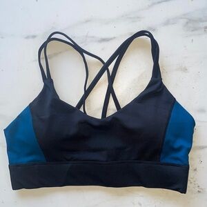 Evree Barbella Blue Strappy Sports Bra
